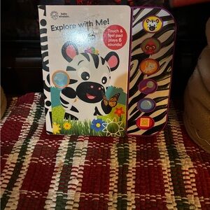 Baby Einstein Explore with Me! Interactive Book - Black and White